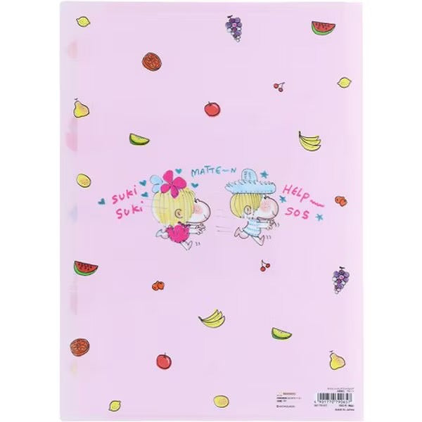 【水森亜土】ダイカットクリアファイル5P〈2種類〉『イチゴ』『フルーツ』