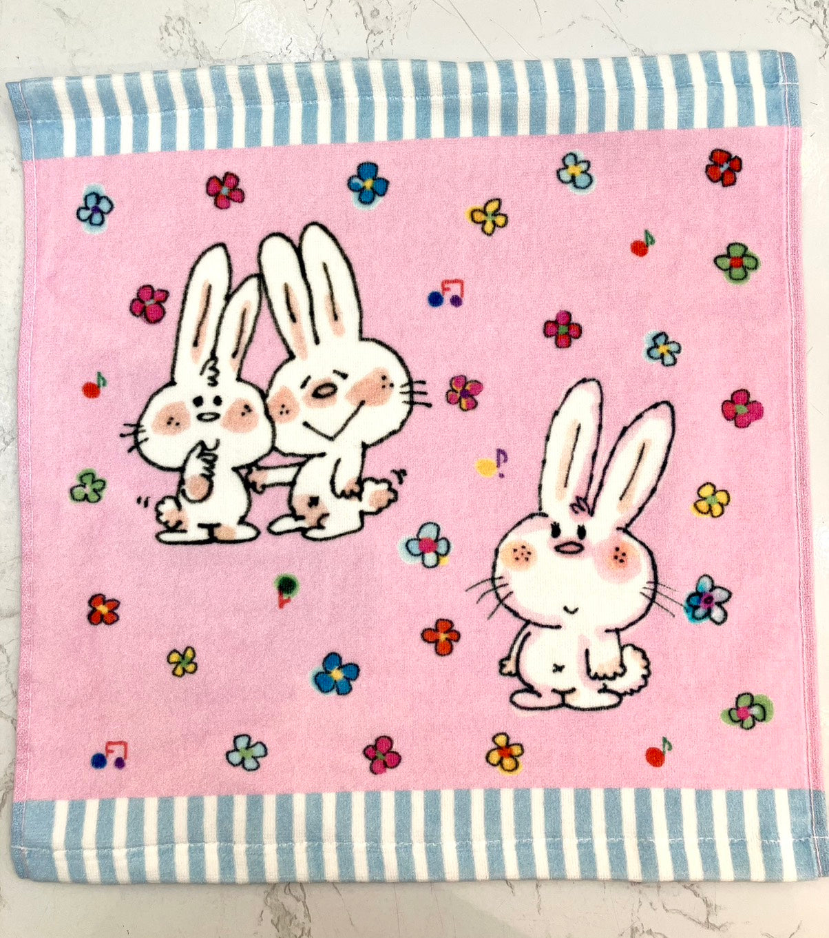 ハンドタオル『ピョンピョン』(ピンク)
