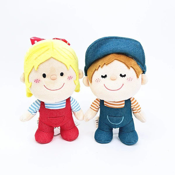 【水森亜土】ぬいぐるみ(2種類) 女の子S、男の子S