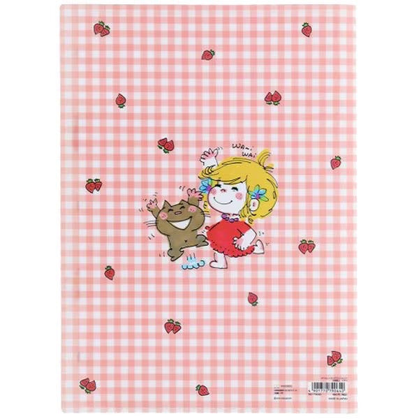 【水森亜土】ダイカットクリアファイル5P〈2種類〉『イチゴ』『フルーツ』