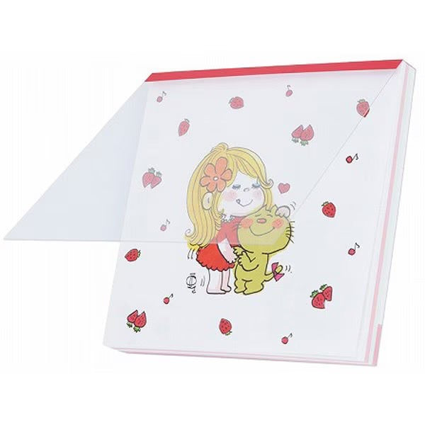 【水森亜土】スクエアメモ＜全2種類＞『イチゴ』『フルーツ』