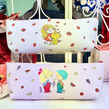 水森亜土】ペンケース〈2種類〉『イチゴ』『フルーツ』