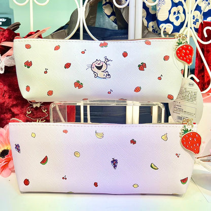 水森亜土】ペンケース〈2種類〉『イチゴ』『フルーツ』