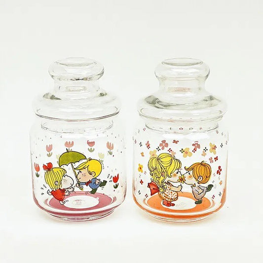 【水森亜土】ガラスキャニスター