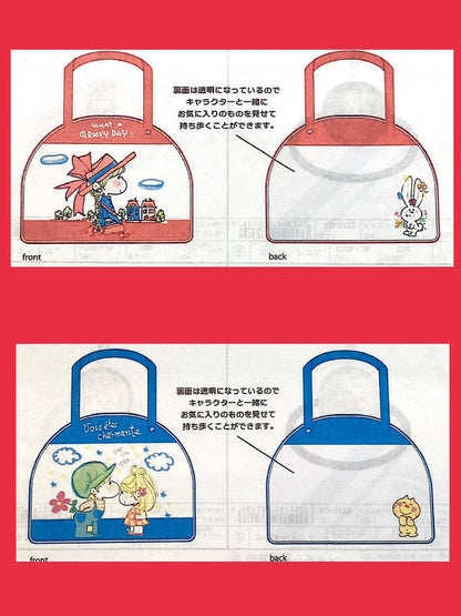 【水森亜土】ボストンバッグ風ポーチ