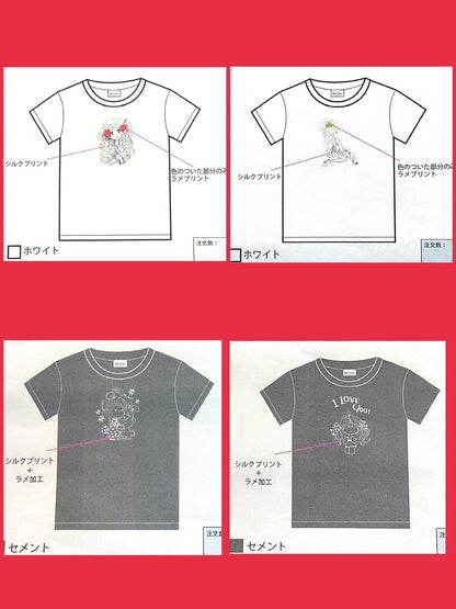 【水森亜土】ドライクールタッチTシャツ