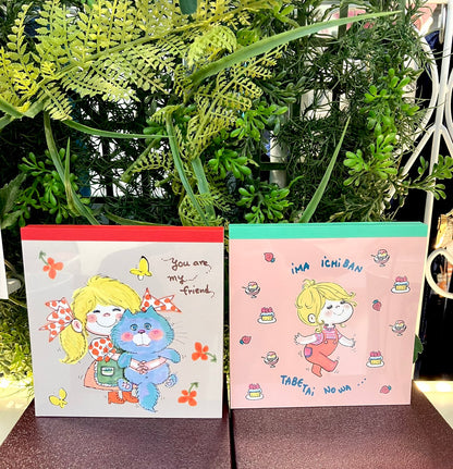 【水森亜土】スクエアメモパッド＜全2種類＞