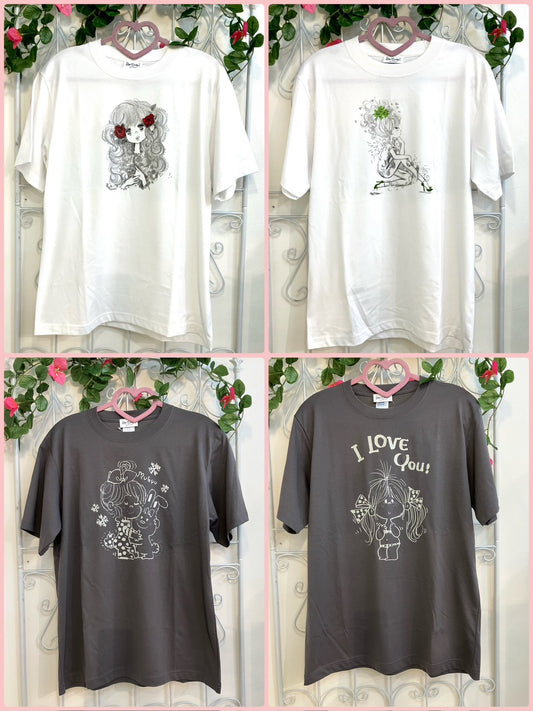 【水森亜土】ドライクールタッチTシャツ