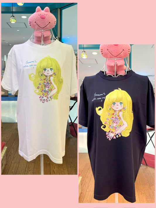 【水森亜土】半袖Tシャツ「サムワン」