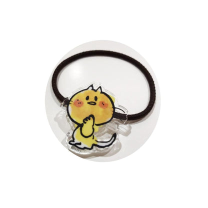 【水森亜土】アクリルヘアゴム（バラ・ツキ・ハナ・みーたん）＜全4種類＞　レトロ/大人かわいい/ヘアアクセサリー/ギフト/プレゼント/ギフト