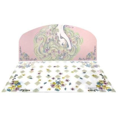 【水森亜土ちゃん　マスクケース】「オンナノコ」「ナカヨシ」