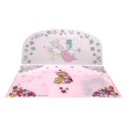 【水森亜土ちゃん　マスクケース】「オンナノコ」「ナカヨシ」